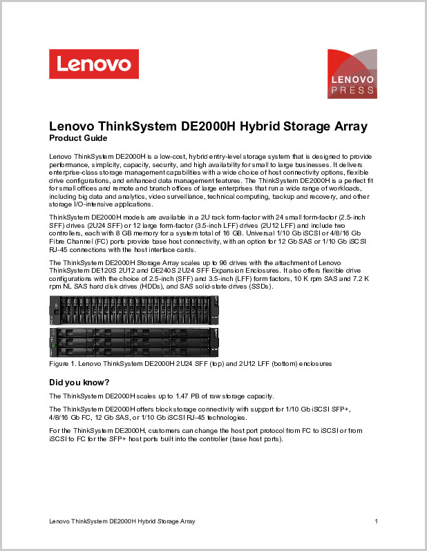 Lenovo ThinkSystem DE2000H Hybrid Storage Array.pdf